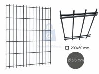 Dílec plotový PILOFOR SUPER, 2D, drát 5/6 mm, antracit