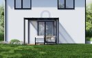 Pergola hliníková, bronzový dutinkový polykarbonát 16 mm, CRSklo