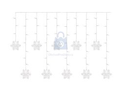 Závěs vánoční LED, vločky, vnitřní, teplá bílá, EMOS