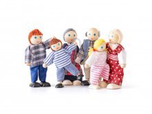 Dřevěné panenky do domečku