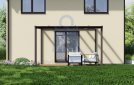 Pergola 3x4 m, hnědá