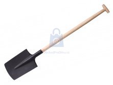 Rýč oblý s dřevěnou násadou T