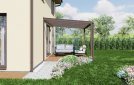 Pergola 3x4 m, hnědá
