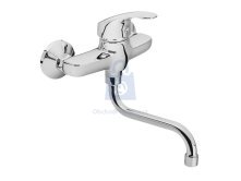 Baterie zahnutá umyvadlová/dřezová, chrom, OPERA