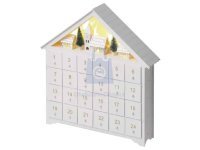 Kalendář adventní dřevěný LED, AA, vnitřní, teplá bílá, časovač, EMOS