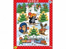 Puzzle Krtek na sněhu 40 dílků