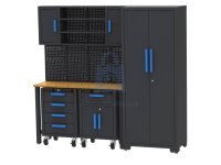 Modulární dílenský set s pracovní deskou, skříní a úložnými boxy, XTLINE