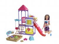 Barbie chůva na hřišti herní set, Mattel