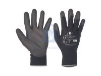 Rukavice bezešvé polyesterové máčené v polyuretanu FF BUNTING LIGHT, CERVA