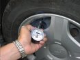 Měřič tlaku v pneu analogový, Compass PROFI