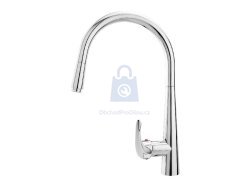 Baterie umyvadlová stojánková teleskopická, horní ramínko, chrom, BALLETTO