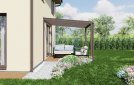 Pergola 3x3 m, hnědá