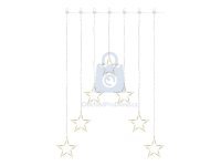 Závěs vánoční LED, 7 hvězd, vnitřní, teplá bílá, EMOS