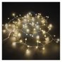 Girlanda vánoční LED, perly/kamínky, AA, vnitřní, teplá bílá, časovač, EMOS