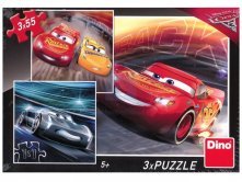 Puzzle Disney Cars 3: Trénink 3x55 dílků