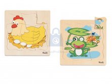 Dětské vrstvené puzzle - vývoj zvířat