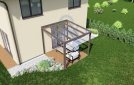 Pergola 3x3 m, hnědá