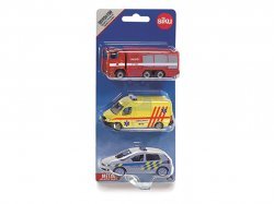 SIKU česká verze - set mix policie, hasiči, ambulance