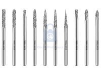 Frézy karbidové mini, sada, EXTOL INDUSTRIAL