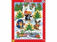 Puzzle Krtek na sněhu 40 dílků