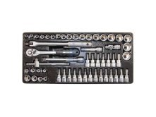 Modul šestihranných hlavic 3/8” pro dílenský vozík, 53 dílů, HONITON