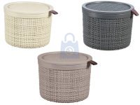 Kulatý úložný box Jute, 2 l, Curver