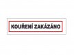 Tabulka bezpečnostní - Kouření zakázáno