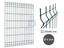 Dílec plotový MERKUR, 3D, drát 4 mm, antracit