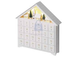 Kalendář adventní dřevěný LED, AA, vnitřní, teplá bílá, časovač, EMOS