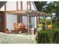 Pergola dřevěná ke zdi, KARIBU ECO