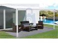 Pergola hliníková ke zdi, LanitPlast WALL