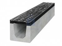 Žlab betonový odvodňovací C250 s litinovou mříží, GUTTA