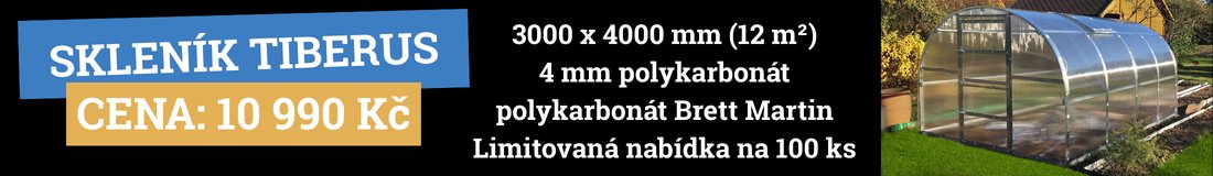 Banner Skleník polykarbonátový Tiberus, LanitPlast kategorie