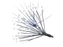 Řetěz vánoční nano LED, svítící trsy, vnitřní, studená bílá, časovač, EMOS