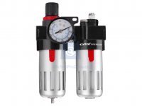 Regulátor tlaku s filtrem, manometrem a přimazávačem oleje, EXTOL PREMIUM