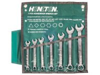 Sada očkoplochých klíčů vyhnutých 7 dílů, 10-19 mm, HONIDRIVER
