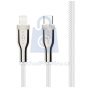Opletený kabel FIXED s konektory USB-C/Lightning a podporou PD, MFI