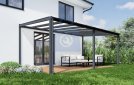Pergola hliníková, mléčné bezpečnostní sklo 8 mm, CRSklo