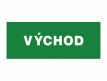 Tabulka bezpečnostní - Východ