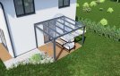 Pergola 3x4 m, antracit