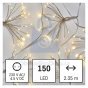Řetěz vánoční nano LED, svítící trsy, vnitřní, teplá bílá, časovač, EMOS