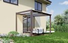 Pergola 3x3 m, hnědá