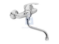 Baterie zahnutá umyvadlová/dřezová, chrom, OPERA