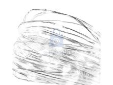 Řetěz vánoční nano LED, stříbrný, AA, vnitřní, studená bílá, časovač, EMOS