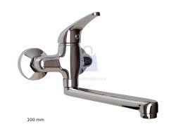 Baterie umyvadlová/dřezová rovná, chrom, BALLETTO