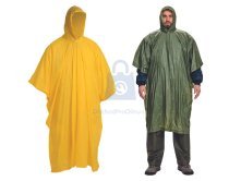 Pláštěnka PONČO PVC CERVA s kapucí, prodlouženým střihem a bočním zapínáním