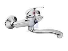 Baterie umyvadlová/dřezová vlnka, chrom, BALLETTO