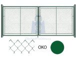 Brány dvoukřídlé OKO zelené