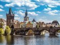 Puzzle Praha: Pohled na Karlův most 1000 dílků
