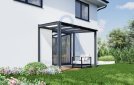 Pergola hliníková, mléčné bezpečnostní sklo 8 mm, CRSklo